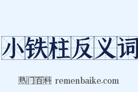 小铁柱反义词是什么意思的图片